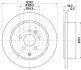 Диск тормозной HELLA 8DD 355 118-911 (фото 1)