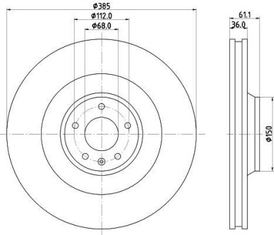 Диск тормозной HELLA 8DD 355 119-321