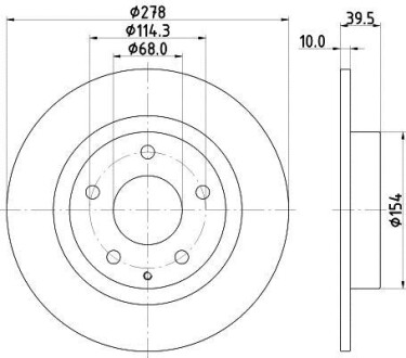 Диск тормозной HELLA 8DD 355 119-391