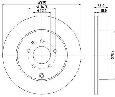 Диск тормозной HELLA 8DD 355 119-401