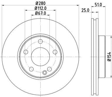 Диск тормозной HELLA 8DD 355 119-601