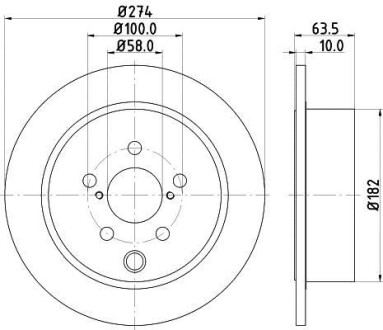 Диск тормозной HELLA 8DD 355 120-341