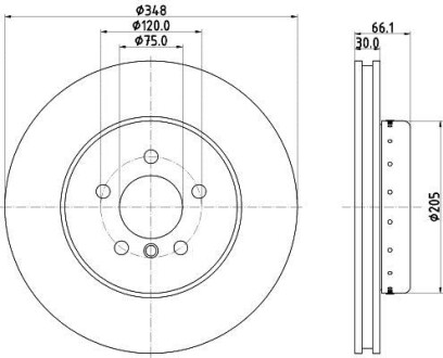 Диск тормозной HELLA 8DD 355 120-651