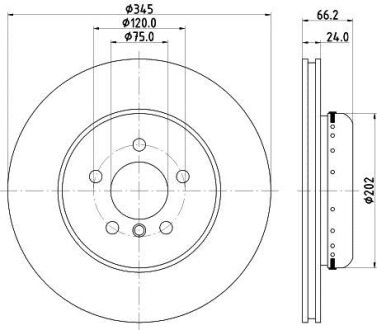 Диск тормозной HELLA 8DD 355 120-851