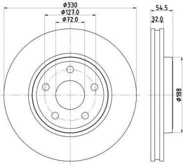 Диск тормозной HELLA 8DD 355 122-681