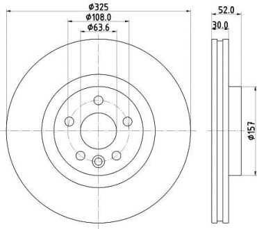 Диск тормозной HELLA 8DD 355 123-111