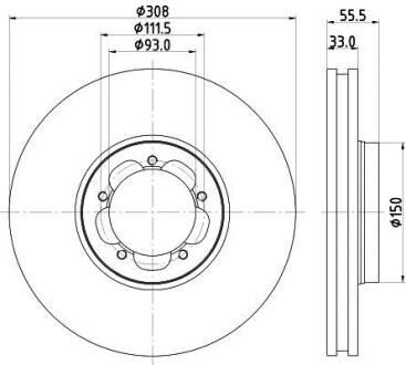 Диск тормозной HELLA 8DD 355 123-131