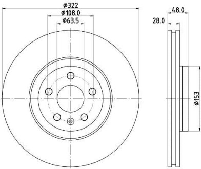 Диск тормозной HELLA 8DD 355 125-471