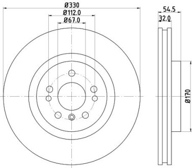 Диск тормозной HELLA 8DD 355 126-301