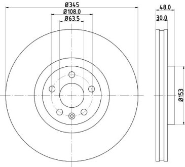 Диск тормозной HELLA 8DD 355 126-371