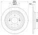 Диск тормозной HELLA 8DD 355 126-681 (фото 1)