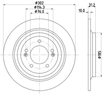 Диск тормозной HELLA 8DD 355 126-681