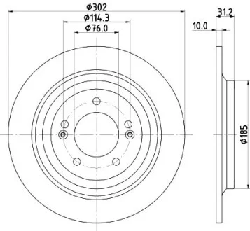 Диск тормозной HELLA 8DD 355 126-681