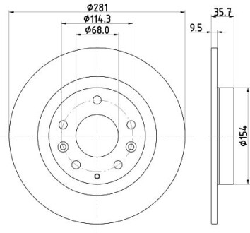 Диск тормозной HELLA 8DD 355 126-711