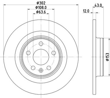 Диск тормозной HELLA 8DD 355 126-991