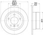 Тормозной диск задний невентилируемый HELLA 8DD 355 127-171 (фото 1)