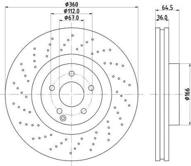 Диск тормозной HELLA 8DD 355 127-961