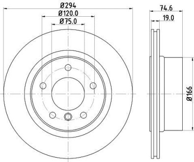 Диск тормозной HELLA 8DD 355 128-511