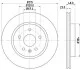 Тормозной диск задний вентилируемый HELLA 8DD 355 129-101 (фото 1)