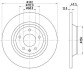 Диск тормозной HELLA 8DD 355 129-341 (фото 1)