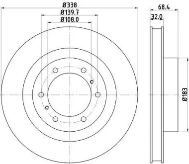 Диск тормозной HELLA 8DD 355 129-861