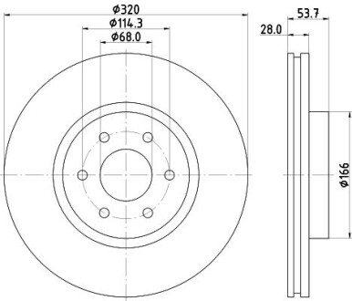 Диск тормозной HELLA 8DD 355 131-401