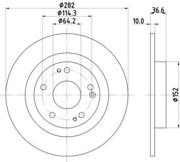 Диск тормозной HELLA 8DD 355 131-901