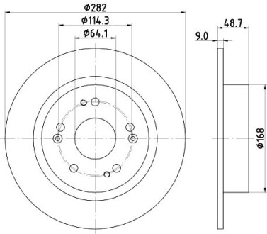 Диск тормозной HELLA 8DD 355 131-931