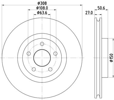 Диск тормозной HELLA 8DD 355 132-291