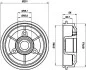 Тормозной барабан задний HELLA 8DT 355 300-051 (фото 1)
