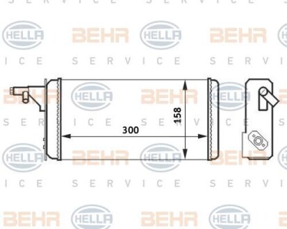 Радиатор отопителя салона HELLA 8FH 351 024-251