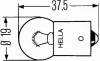 Лампа освітлення 24V R10W BA15S HELLA 8GA002071-251 (фото 2)