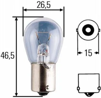 Лампа накаливания R12V/18W 12V 18W HELLA 8GA 002 072-121