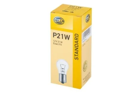 Лампа накаливания P21W 12V 21W HELLA 8GA 002 073-281