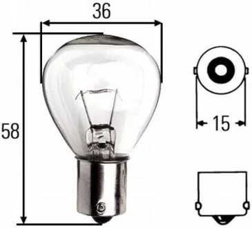 Лампа накаливания U 24V 45W HELLA 8GA 002 074-241