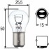 Лампа накаливания P21/5W 12V 21/5W HELLA 8GD 002 078-123 (фото 1)