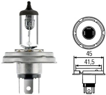 Лампа галогенная 12В R2 45/40Вт HELLA 8GD 002 088-141