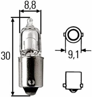 Лампа накаливания H20W 12V 20W HELLA 8GH 002 473-132