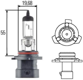 Лампа галогенная 12В HB4 51Вт HELLA 8GH 005 636-201