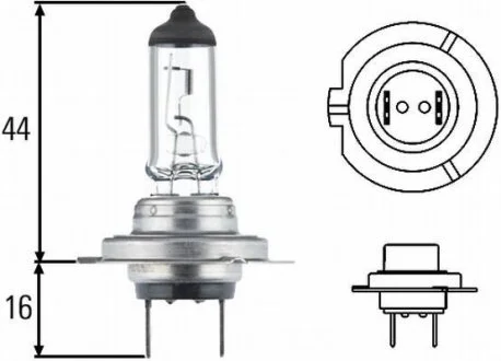 Лампа освещения H7 24V 70W PK22S HELLA 8GH007 157-241
