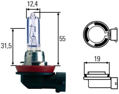 Лампа галогенная 12В H9 65Вт HELLA 8GH 008 357-181