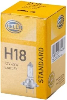 Лампа галогенная 12В H18 55Вт HELLA 8GH 217 337-101