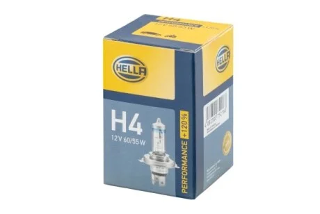 Лампа галогенная 12В H4 60/65Вт HELLA 8GJ 223 498-021