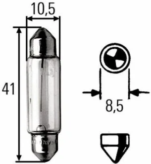 Лампа накаливания K (18W) 24V 18W HELLA 8GM 002 091-241