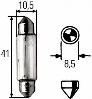 Лампа галогенная 12В HELLA 8GM 002 091-311