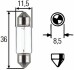 Лампа накаливания C5W 12V 5W HELLA 8GM 002 092-123 (фото 1)