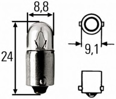 Лампа галогенная 12В HELLA 8GP 002 068-121