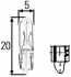 Лампа освещения 24v 2W 8.5D приборная панель BAX HELLA 8GP 002 095-241