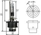 Лампа ксеноновая D2R 85V 35W HELLA 8GS 007 001-241 (фото 1)