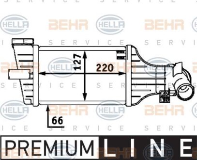 Интеркулер HELLA 8ML 376 723-411